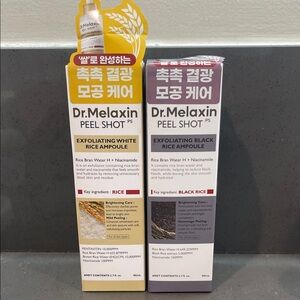 ❤️NEW!❤️Peel Shot Exfoliating Rice Ampoule White or Black Rice. $29 ea.
